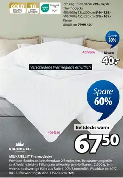 Jysk Kronborg melkfjellet thermodecke Angebot