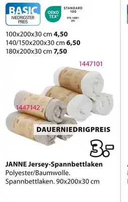 Jysk Janne jersey-spannbettlaken Angebot