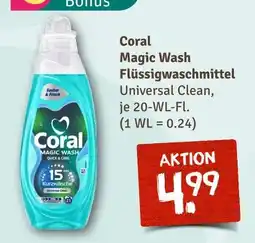 nahkauf Coral magic wash flüssigwaschmittel universal clean Angebot