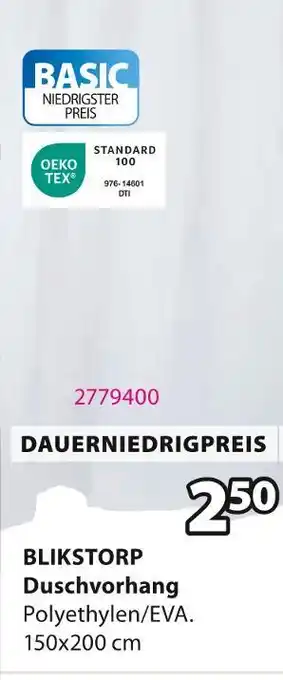 Jysk Blikstorp duschvorhang Angebot