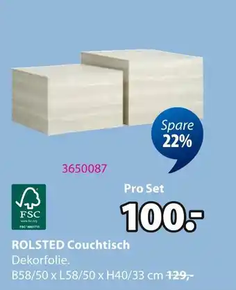 Jysk Rolsted couchtisch Angebot