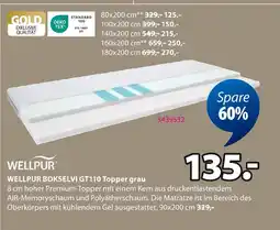 Jysk Wellpur bokselvi gt110 topper grau Angebot