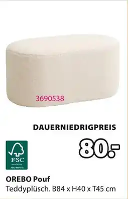 Jysk Orebo pouf Angebot