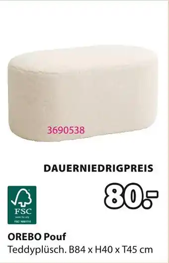 Jysk Orebo pouf Angebot