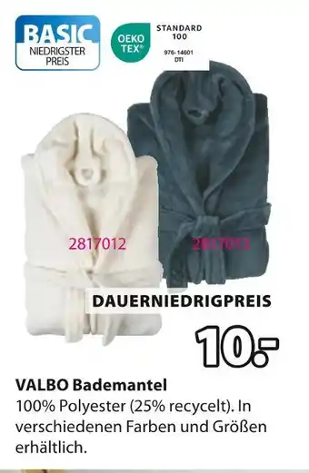 Jysk Valbo bademantel Angebot