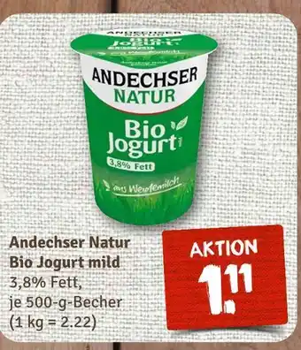 nahkauf Andechser natur bio jogurt mild Angebot