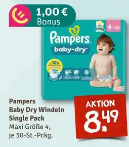 nahkauf Pampers baby dry windeln single pack Angebot