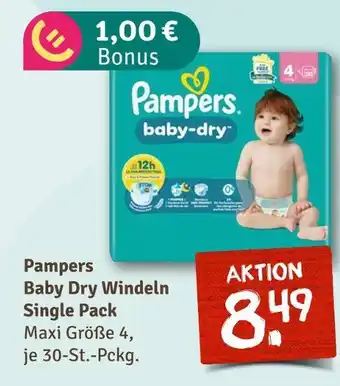 nahkauf Pampers baby dry windeln single pack Angebot