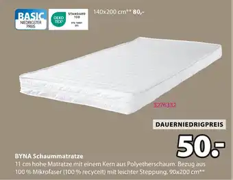 Jysk Byna schaummatratze Angebot
