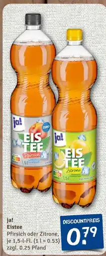 nahkauf Ja! eistee pfirsich Angebot