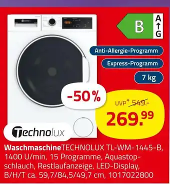 ROLLER Technolux waschmaschine tl-wm-1445-b Angebot