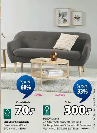 Jysk Sneslev couchtisch Angebot
