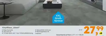 Globus Baumarkt Vinylfliese silent Angebot