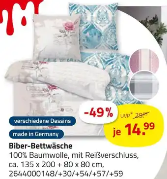 ROLLER Biber-bettwäsche Angebot