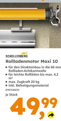 Globus Baumarkt Schellenberg rollladenmotor maxi 10 Angebot