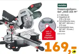 Globus Baumarkt Metabo kappzugsägen-set „kgs 216 m“ Angebot
