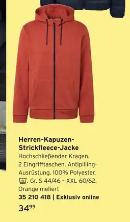 Tchibo Herren-kapuzen-strickfleece-jacke Angebot