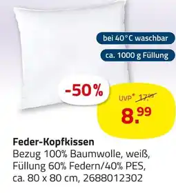 ROLLER Feder-kopfkissen Angebot