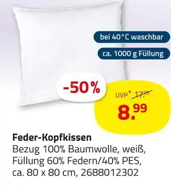 ROLLER Feder-kopfkissen Angebot