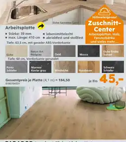Globus Baumarkt Arbeitsplatte Angebot