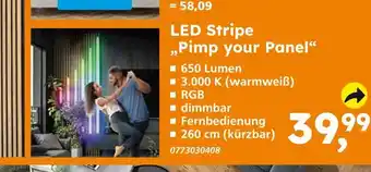 Globus Baumarkt Led stripe „pimp your panel“ Angebot