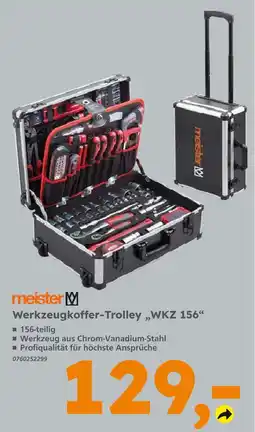 Globus Baumarkt Meister werkzeugkoffer-trolley „wkz 156“ Angebot