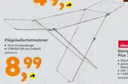 Globus Baumarkt Flügelwäschetrockner Angebot