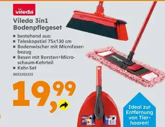Globus Baumarkt Vileda 3in1 bodenpflegeset Angebot