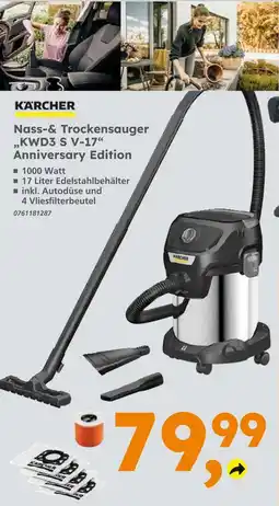 Globus Baumarkt Kärcher nass-& trockensauger „kwd3 s v-17“ anniversary edition Angebot