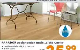 Globus Baumarkt Parador designboden basic „eiche castle“ Angebot
