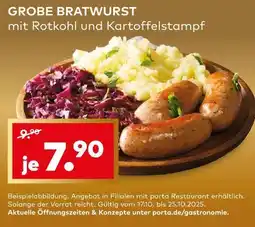 porta Grobe bratwurst Angebot
