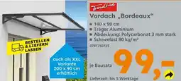 Globus Baumarkt Trendline vordach bordeaux Angebot