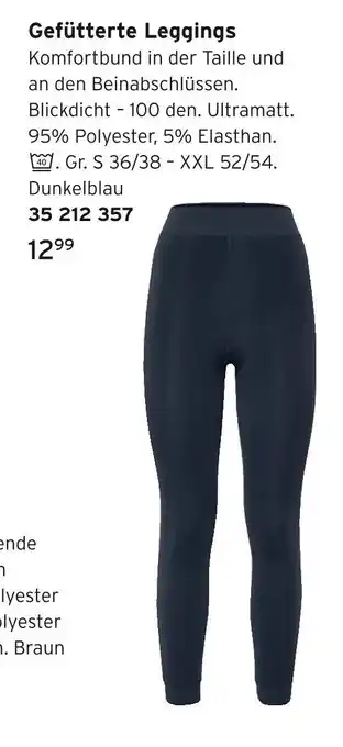 Tchibo Gefütterte leggings Angebot