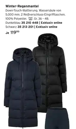 Tchibo Winter-regenmantel dunkelblau Angebot