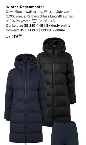 Tchibo Winter-regenmantel dunkelblau Angebot
