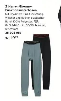 Tchibo 2 herren-thermo-funktionsunterhosen Angebot