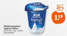 tegut Weihenstephan joghurt natur Angebot