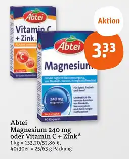tegut Abtei magnesium 240 mg Angebot