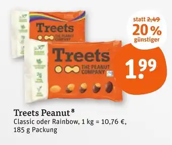 tegut Treets peanut classic Angebot