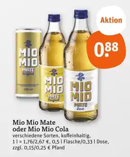 tegut Mio mio mate original Angebot