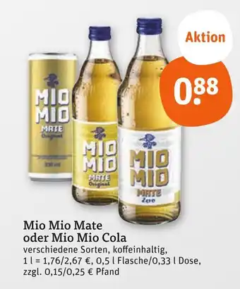 tegut Mio mio mate original Angebot