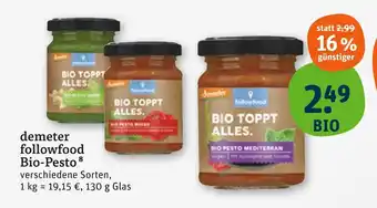 tegut Demeter followfood bio pesto verde Angebot