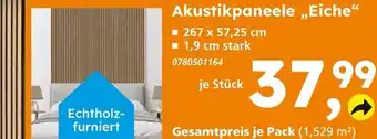Globus Baumarkt Akustikpaneele „eiche“ Angebot