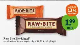 tegut Raw bite bio-riegel Angebot