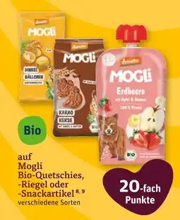 tegut Mogli bio-quetschies, -riegel oder -snackartikel Angebot