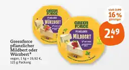 tegut Greenforce pflanzlicher mildbert Angebot