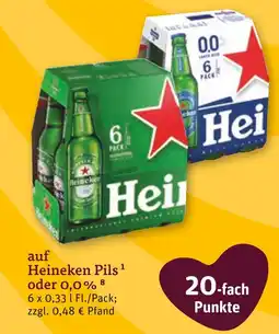 tegut Heineken pils oder 0,0 % Angebot