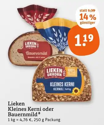 tegut Lieken urkorn kleines kerni Angebot