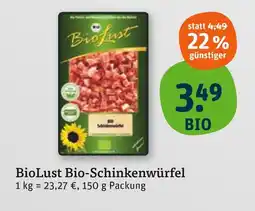 tegut Biolust bio-schinkenwürfel Angebot