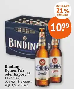tegut Binding römer pils Angebot